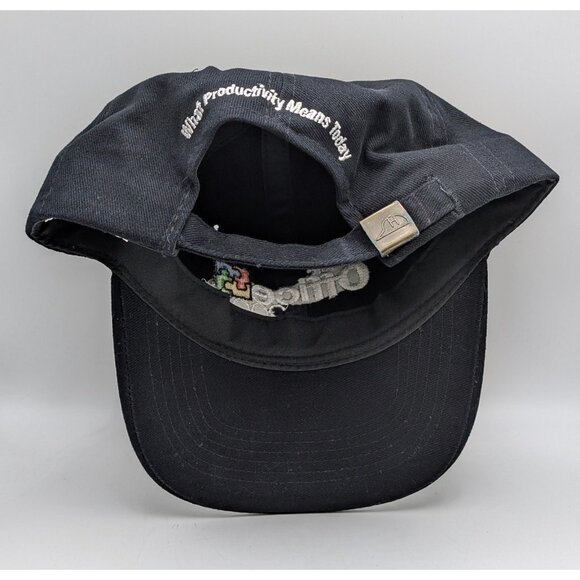 Vintage MICROSOFT OFFICE 2000 Computer Program Strap Hat Baseball Cap VTG Y2K - Picture 4 of 5